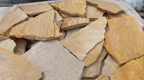 Плитняк златолит жёлтый для цоколя купить в Талице