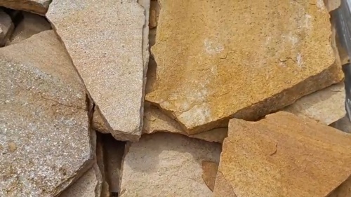 Плитняк златолит жёлтый для цоколя купить в Талице