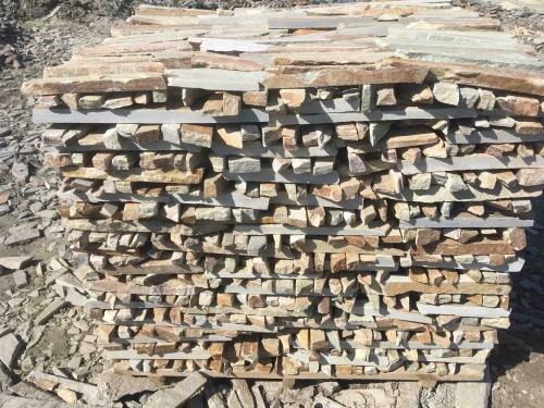 Горбушка златолит золотистый для облицовки купить в Талице