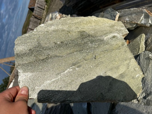 Плитняк златолит зелёный для цоколя, отмостки купить в Талице