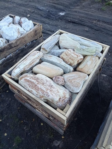 Златолит жёлтый, жёлто-зелёный глыбки и валуны для ланшафтного дизайна купить в Талице