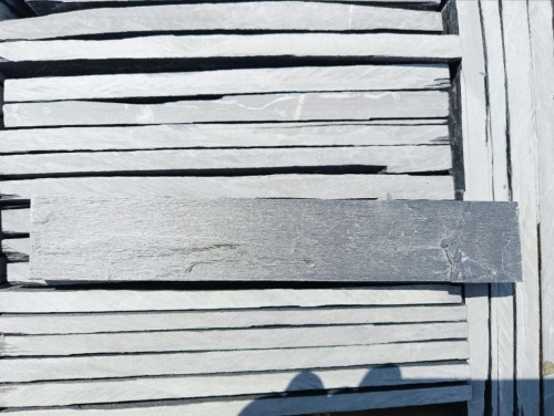 Плитка чёрная из натурального камня фасадная 30 см * 5 см, толщина 7 мм -30 мм купить в Талице